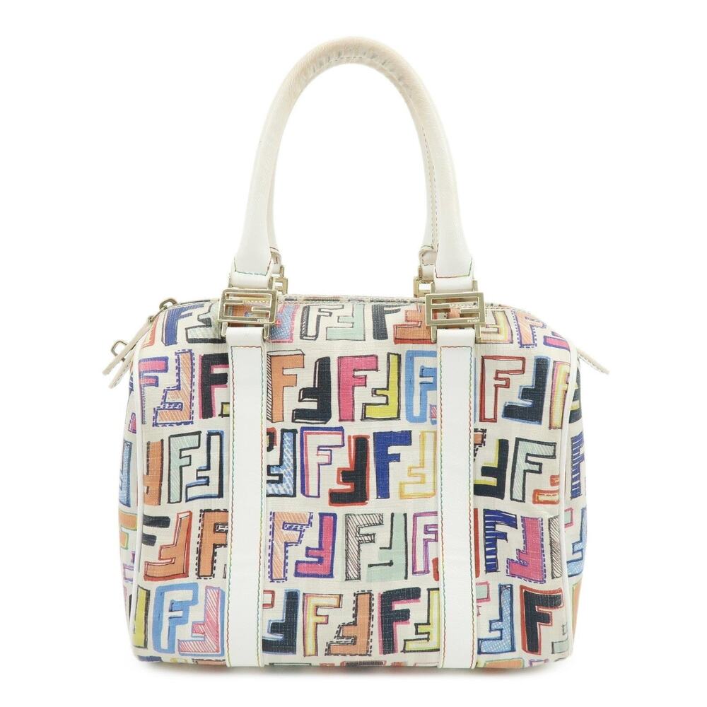 Fendi Zucca Travel Bag Handbag Multicolor
